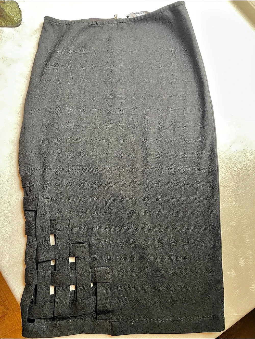 Kimberly Ovitz KOSS11-99SK Black Midi Skirt Size 8